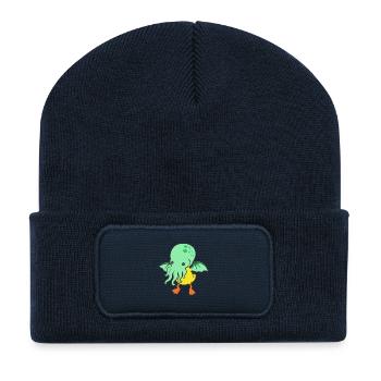 Mutierte Badeente - Recycelte Patch Beanie - French Navy - Vorne