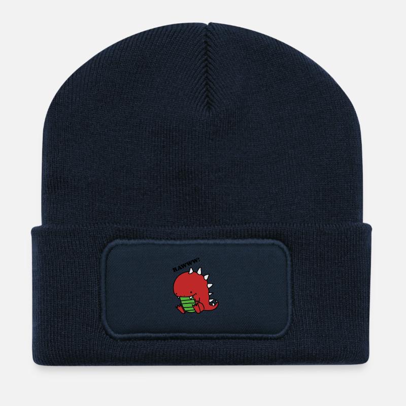 Dino - Recycled Patch Beanie - french navy