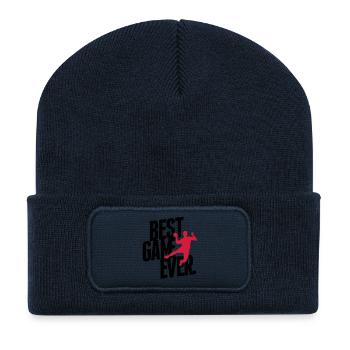 best game ever - handball - Beanie recyclé à patch - bleu marine - Devant