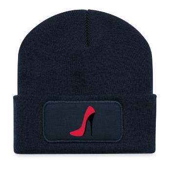 Sexy Stiletto / High Heel - three - Recycled Patch Beanie - french navy - Front