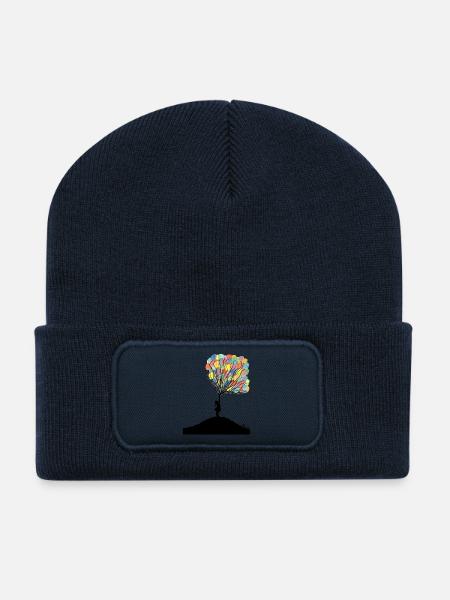 Luftballons, Ballons by Le&Je - Recycelte Patch Beanie - French Navy