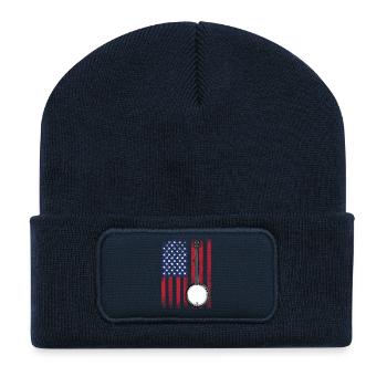 Banjo USA Flag - Recycled Patch Beanie - french navy - Front