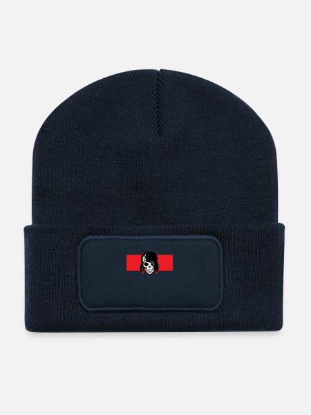 Rock rock - Beanie recyclé à patch - bleu marine