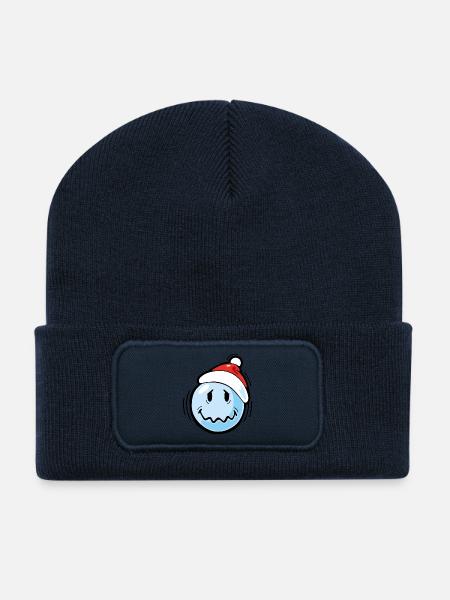 Smiley Winter Freezing - Recycled Patch Beanie - french navy