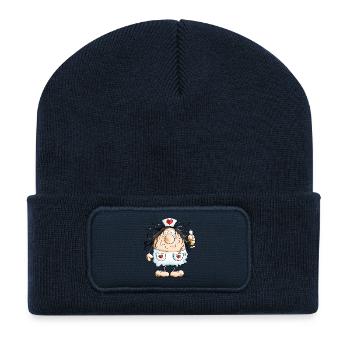 Funny Nurse - Doctor - Hospital - Gift - Recycled Patch Beanie - french navy - Front