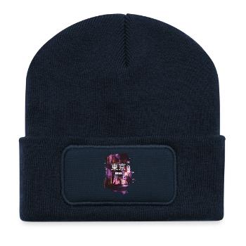 TOKYO - Recycelte Patch Beanie - French Navy - Vorne