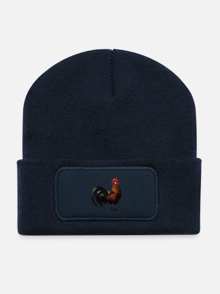 Hahn am431 - Recycelte Patch Beanie - French Navy