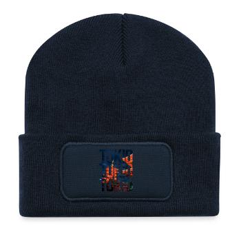 Tokio - Recycelte Patch Beanie - French Navy - Vorne