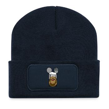 Potato cook cooking hat Cooking spoon potatoes - Recycled Patch Beanie - french navy - Front