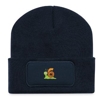 6th birthday girl boy 6 years gift - Recycled Patch Beanie - french navy - Front