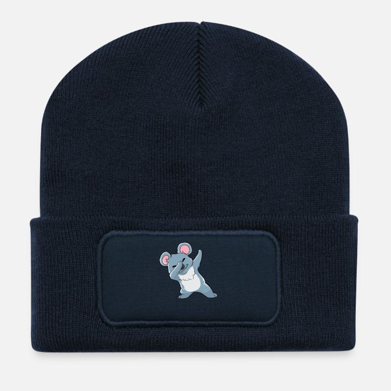 Koala Kawaii - Recycled Patch Beanie - french navy
