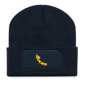giraffe - Recycled Patch Beanie - french navy - Front