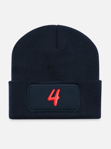 4 - Recycelte Patch Beanie - French Navy