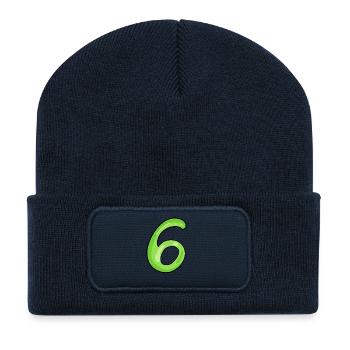 6 - Recycelte Patch Beanie - French Navy - Vorne