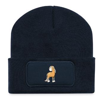Happy Horse I Horse Motif Fun - Recycled Patch Beanie - french navy - Front