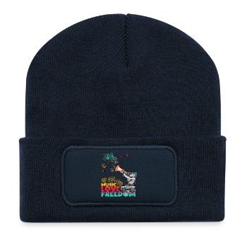 Cool - Recycelte Patch Beanie - French Navy - Vorne