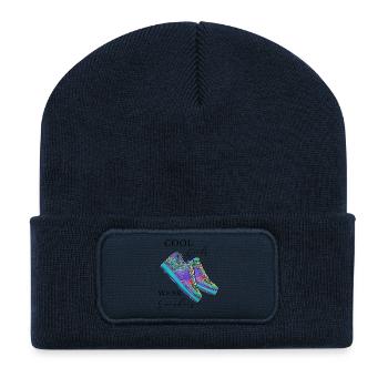 Baskets Les filles cool portent des baskets Chaussures de sport - Beanie recyclé à patch - bleu marine - Devant