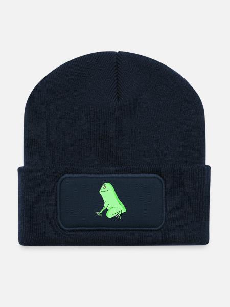 Frosch - Recycelte Patch Beanie - French Navy