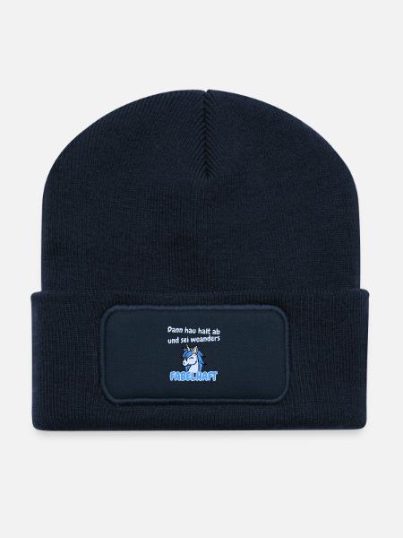 Fabelhafter Abschied - Recycelte Patch Beanie - French Navy