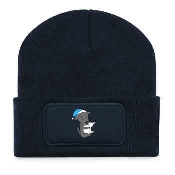 Dog Dog breed Italian wind chime - Recycled Patch Beanie - french navy - Front