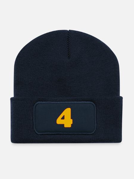4 - Recycled Patch Beanie - french navy