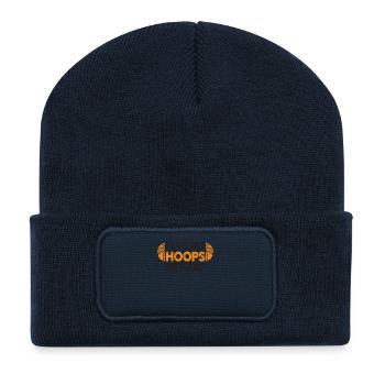 Manger des cerceaux de sommeil Répéter le basketball - Beanie recyclé à patch - bleu marine - Devant