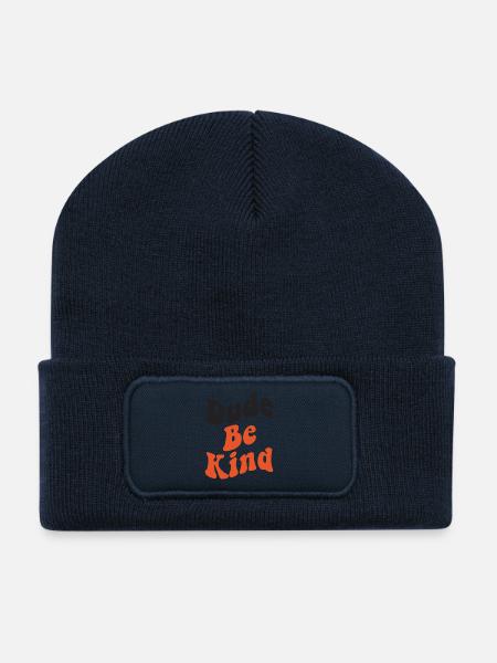 Dude Be Kind No Bullying - Recycelte Patch Beanie - French Navy