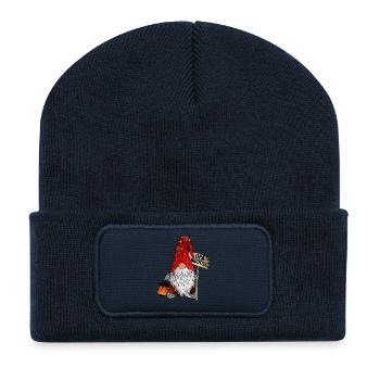 Opa Wichtel Weihnachts Zwerg - Recycelte Patch Beanie - French Navy - Vorne