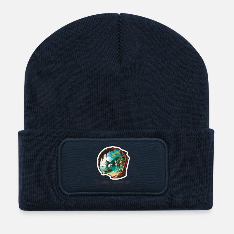 Thailand Adventure - Recycled Patch Beanie - french navy