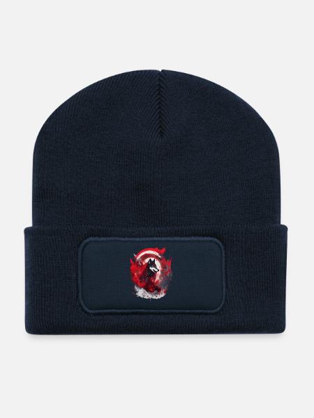 Wolfsblut Japan Wolfs Kunst - Recycelte Patch Beanie - French Navy