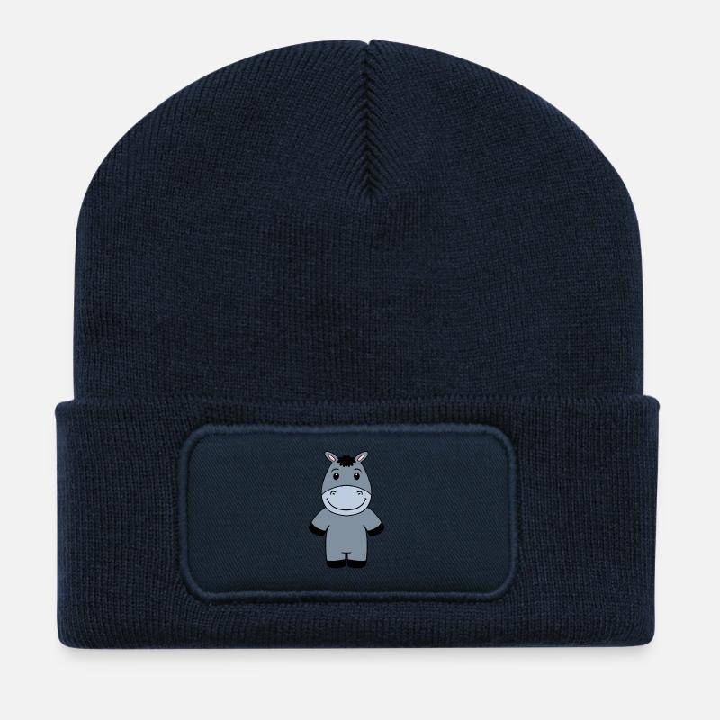 Esel - Recycelte Patch Beanie - French Navy