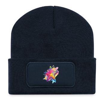 Seestern - Recycelte Patch Beanie - French Navy - Vorne