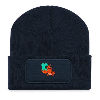 10th birthday motif lobster - ten years - Recycled Patch Beanie - french navy - Front
