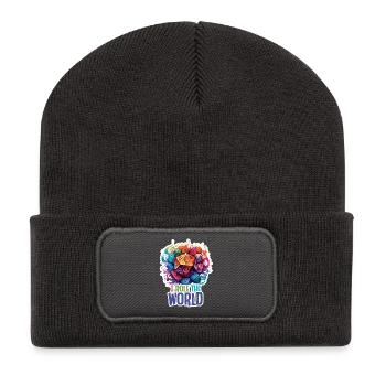 I Role the World – Conception de Jeux de Rôle Fantastique - Beanie recyclé à patch - charbon - Devant