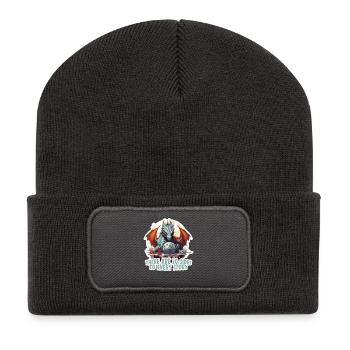 20 Seiten Einer Geschichte W20 RPG Shirt - Recycelte Patch Beanie - Dunkelgrau - Vorne