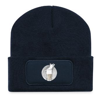 Beer Mug Beer Drink Party Après Ski - Recycled Patch Beanie - french navy - Front