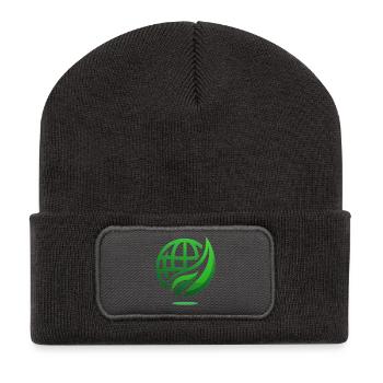 Green Power - Sustainability and Environmental Protection - Recycled Patch Beanie - dark grey - Front