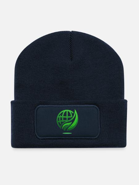 Green Power - Nachhaltigkeit und Umweltschutz - Recycelte Patch Beanie - French Navy