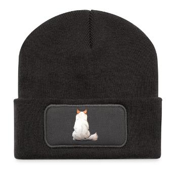 Türkischer Van - Recycelte Patch Beanie - Dunkelgrau - Vorne