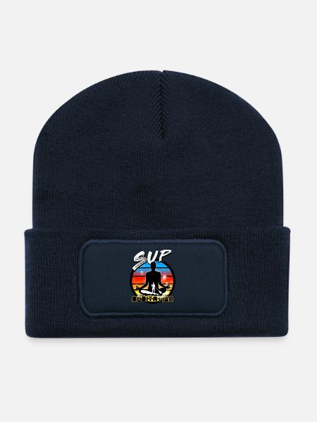 Stand up paddle - Recycelte Patch Beanie - French Navy