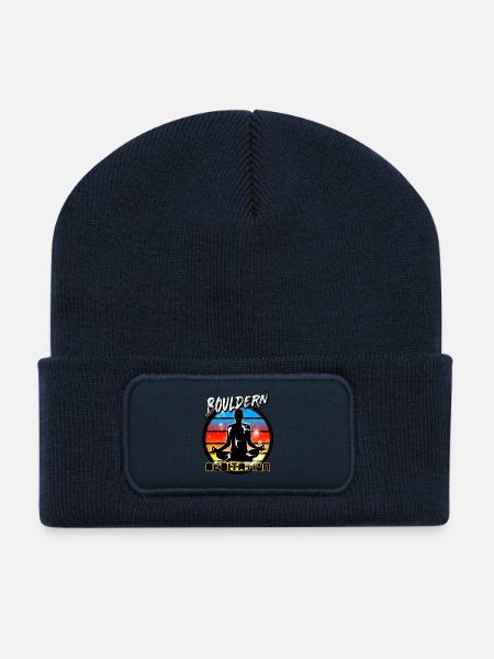 Bouldern - Recycelte Patch Beanie - French Navy