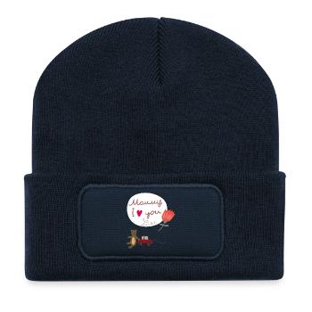 Mommy Mother's Day - Recycled Patch Beanie - french navy - Front