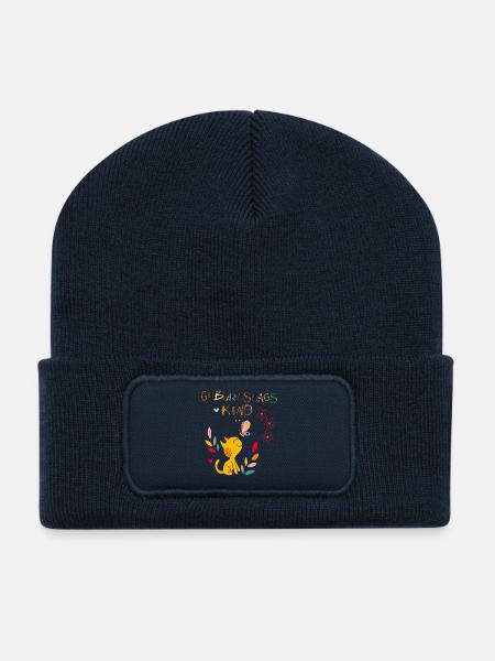 Geburtstagskind, Happy Birthday - Recycelte Patch Beanie - French Navy