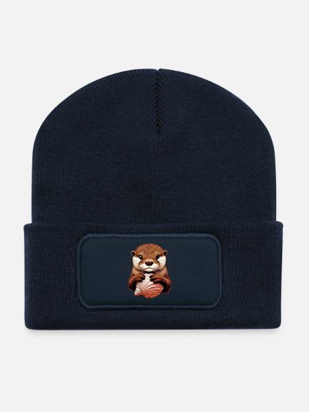 Otter - Recycelte Patch Beanie - French Navy