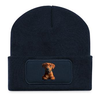 Rhodesian Ridgeback Hunting Dog Dogs Pride Ridgeback - Recycled Patch Beanie - french navy - Front