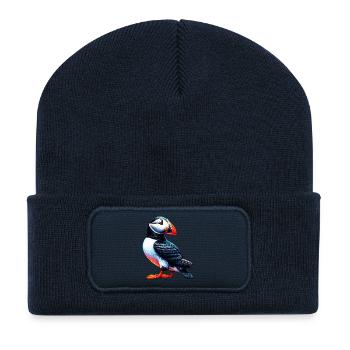 Papageitaucher - Recycelte Patch Beanie - French Navy - Vorne
