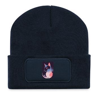 Mystic Cat - Recycled Patch Beanie - french navy - Front