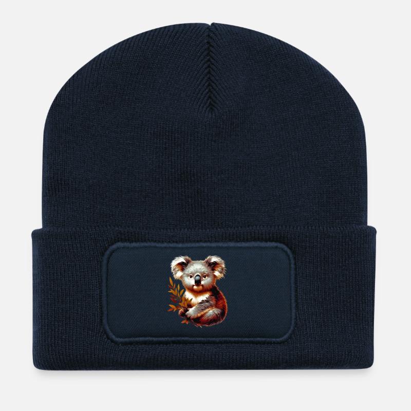 Koala - Recycelte Patch Beanie - French Navy