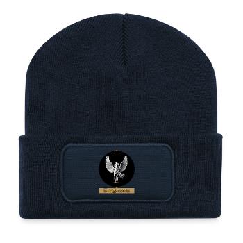 Pégase Coursier ailé - Beanie recyclé à patch - bleu marine - Devant