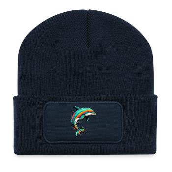 Dolphin - Recycled Patch Beanie - french navy - Front